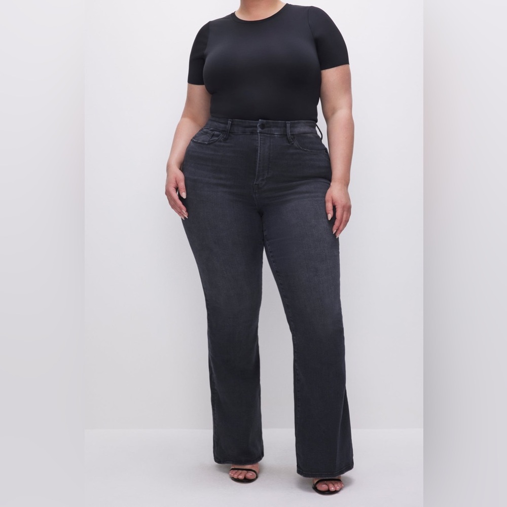 Good American Always Fits Good Legs High Rise Flare Jeans | 14-18 Tall Plus